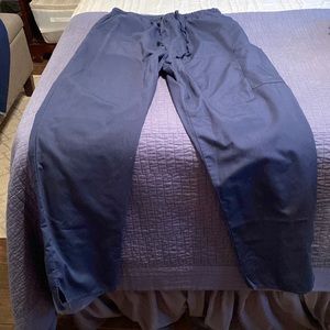 Navy blue scrub pants